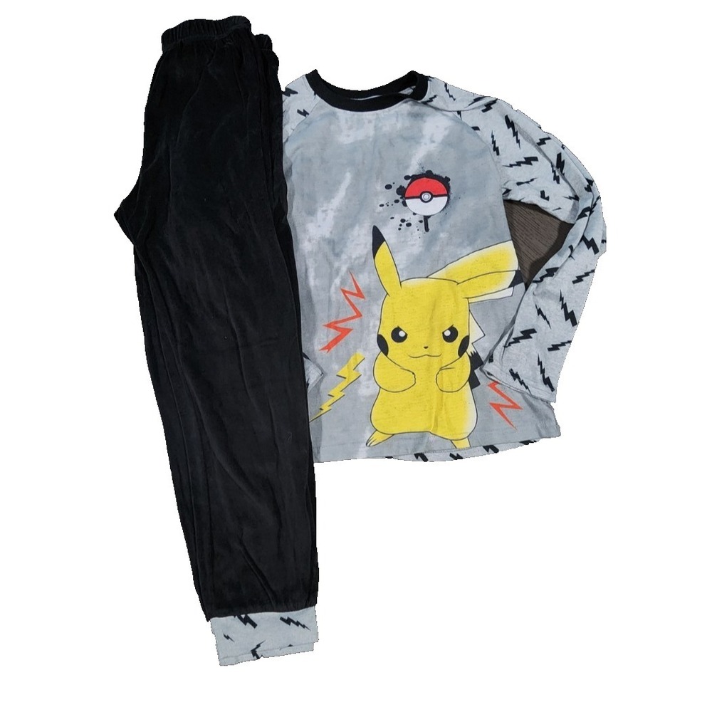 Pokemon Pikachu Pajama Set‎ Boys Size 10/12